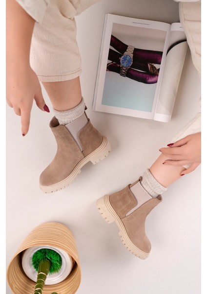 Bloom Model Hakiki Deri Kalın Taban Lastikli Kadın Günlük Bot indirimleri