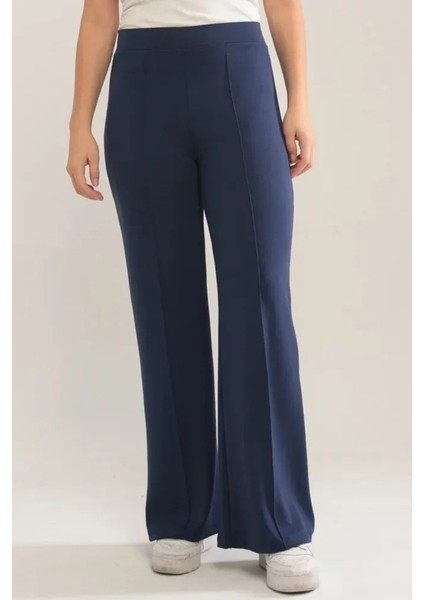 Ahves Çımalı Ispanyol Paça Pantolon 1590 - Lacivert fiyatları