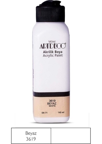 Akrilik Boya 140ML Beyaz 3619