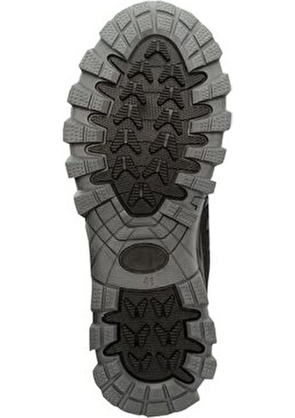 Erkek Axenix Siyah Su Geçirmez Outdoor Bot 3,5 cm Kauçuk Tabanlı Bağcık ve Fermuar Kapanma