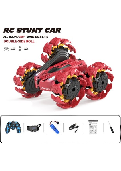 Çocuk Dönüşüm Tekerlekleri Stunt Hareket Sensörü Uzaktan Kumanda Drift Araba Oyuncakları (Yurt Dışından)
