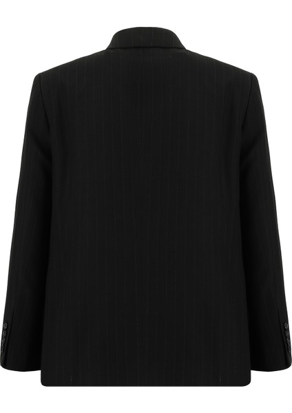 Relaxed Fit Rahat Kesim Klasik Çizgili Takım Elbise