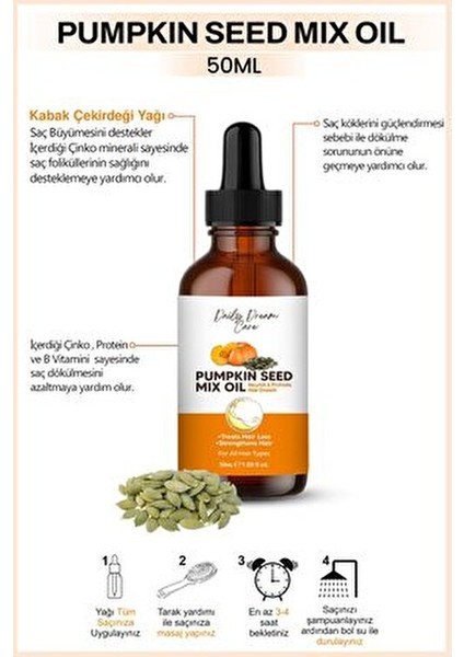 Daily Dream Series | Yoğun Güçlendirme ve Onarım Pumpkin Yağ 50 ml fiyatları