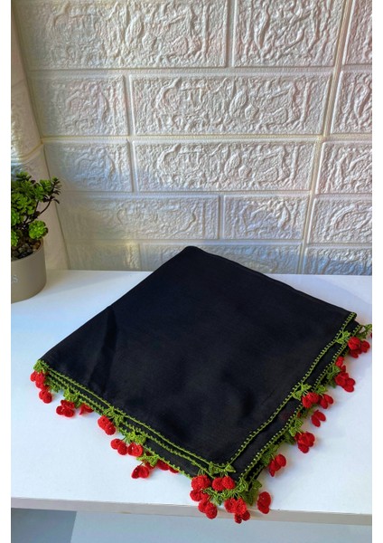 El işi Yazma Kiraz Oyalı Eşarp Tülbent Hediyelik çeyizlik