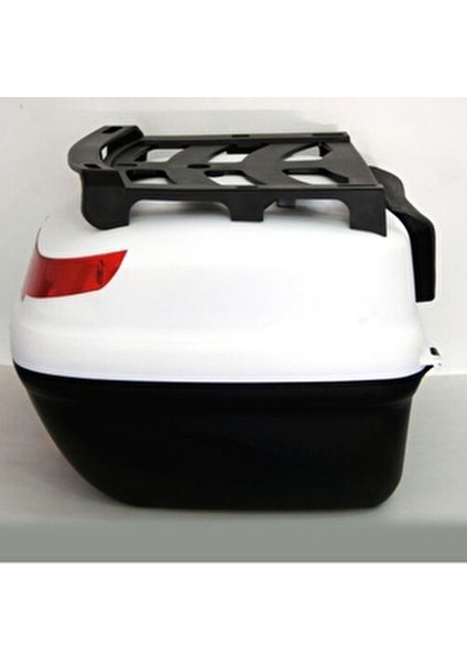 SL40 Full Beyaz 40 Lt Suya Dayanıklı Motosiklet Çantası Geniş Depolama Alanı ile