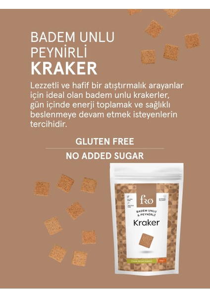 3'lü Badem Unlu Peynirli Kraker Glutensiz Doyurucu Sağlıklı Katkısız Atıştırmalık fiyatları