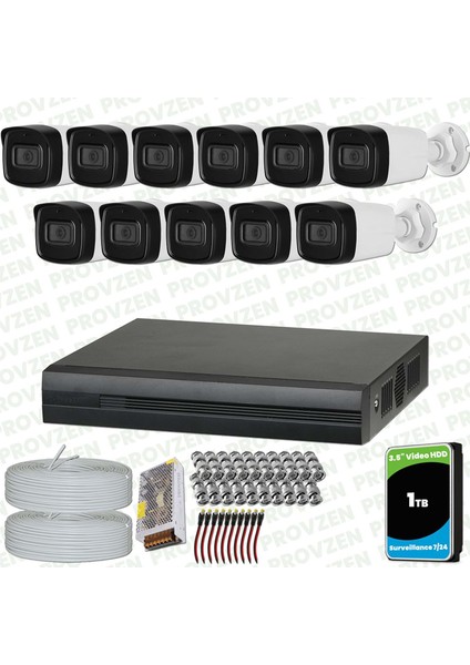 Dahua 11 Kameralı Full Hd 40 Metre Gece Görüşlü Güvenlik Kamerası
