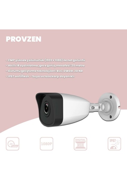 Rv Hilook 10 Kameralı Full Hd Geniş Açı Güvenlik Kamerası fiyatları