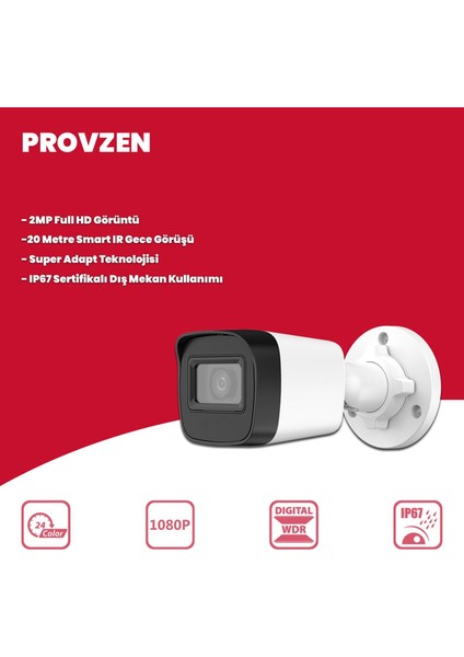 Hikvision Rv 10 Kameralı Full Hd Geniş Açı Güvenlik Kamerası 1tb fiyatları
