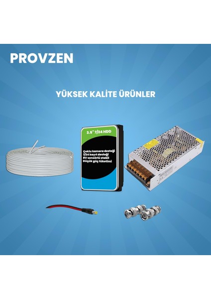 Unv Full Hd 6 Kamera Renkli Gece Görüş Mikrofonlu Olay Anında Bildirim fırsatları