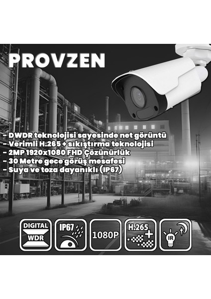 Unv 7 Kameralı Ip Full Hd Güvenlik Kamerası Seti fiyatları