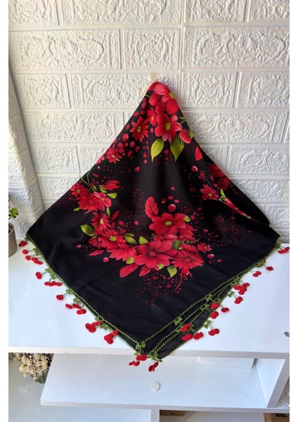 El işi Yazma Kiraz Oyalı Eşarp Tülbent Hediyelik Çeyizlik fiyatları