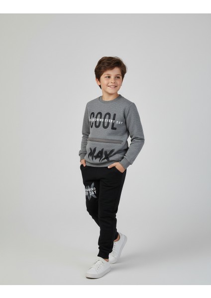 Baskılı Iki Ip Alt Üst Takım Erkek Çocuk