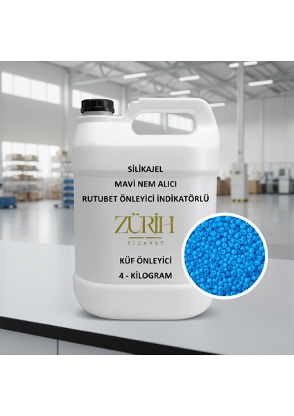 Silikajel Mavi Nem Alıcı 4 Kg - Rutubet Önleyici İndikatörlü - Küf Önleyici fiyatları