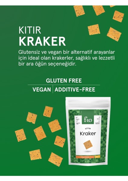 3'lü Unsuz Kıtır Kraker Vegan Glutensiz Tuzlu Doyurucu Sağlıklı Katkısız Atıştırmalık 3X50GR fiyatları