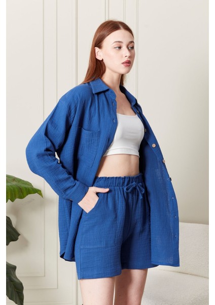 %100 Pamuk Kumaş Kadın Gömlek