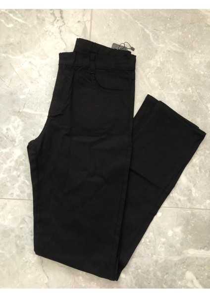 Likralı Gabardin Pantolon Siyah