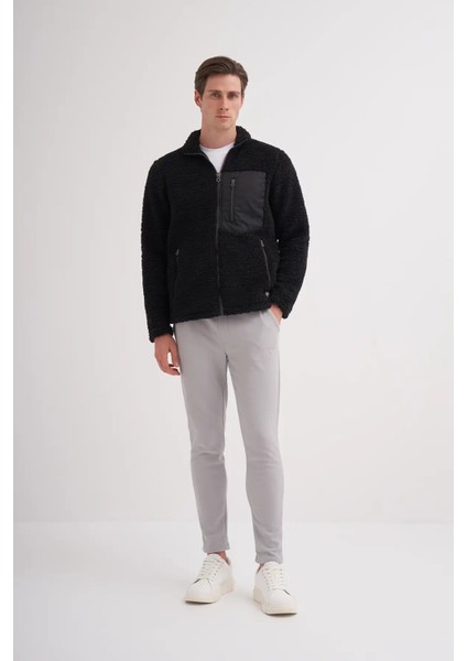 Shadow Regular Fit Kürklü Dik Yaka Sweat HIRKA-50960