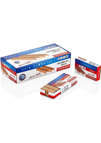 Zımba Teli B24 24/6 Bakır 1000LI