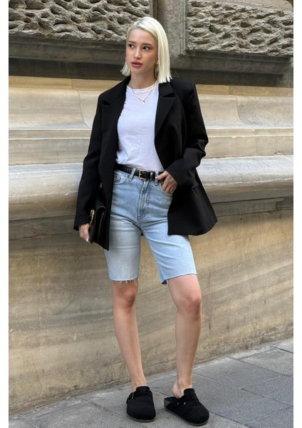 Siyah Astarlı Kadın Blazer Ceket MG2508 fiyatları