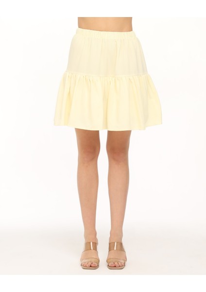 Likralı Krep Kumaş Şort Etek indirimleri