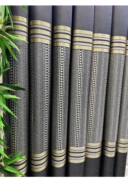 Mızraklı FT632256 V-502 Lacivert 1/3 Sık Pile Fon Perde Apm fırsatları