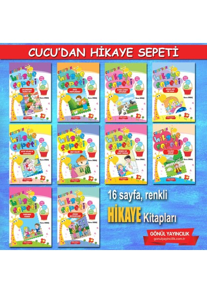 Cucudan Hikaye Sepeti 10 Lu – 4-9 Yaş Çocuk Masal Seti
