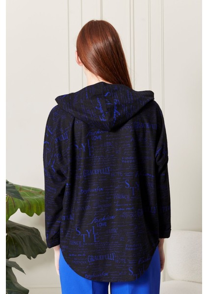 Süet Kadife Kapüşonlu Oversize Gömlek-Pera