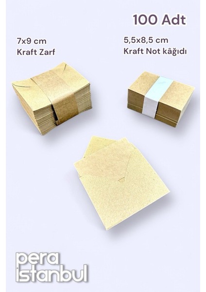 100 Adet Mini Zarf 70MMX90MM Kraft Zarf Hediye Doğum Günü Dilekleri Zarfı Kraft Not Kartlı fiyatları