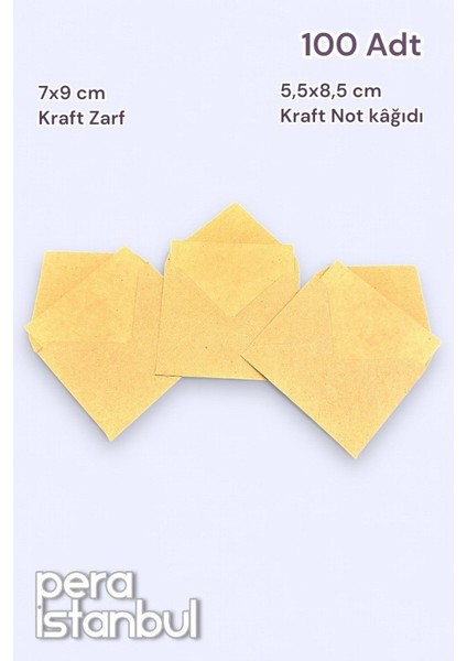 100 Adet Mini Zarf 70MMX90MM Kraft Zarf Hediye Doğum Günü Dilekleri Zarfı Kraft Not Kartlı modelleri