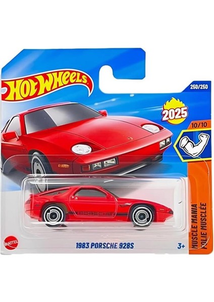2 Araç Audi Set - Hot Wheels '71 Lamborghini Miura & Hot Wheels 1983 Porsche 928S (1/64) Kırmızı modelleri