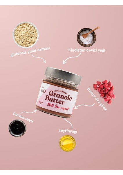 4’lü 2xgranola Butter Çilekli,üzümlü Cevizli Biscotti, Atıştırmalık granola Sağlıklı Atıştırmalık modelleri
