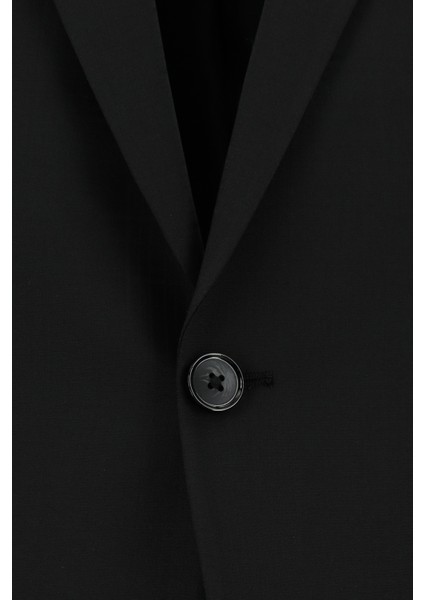 Regular Fit Yünlü Klasik Ekose Takım Elbise