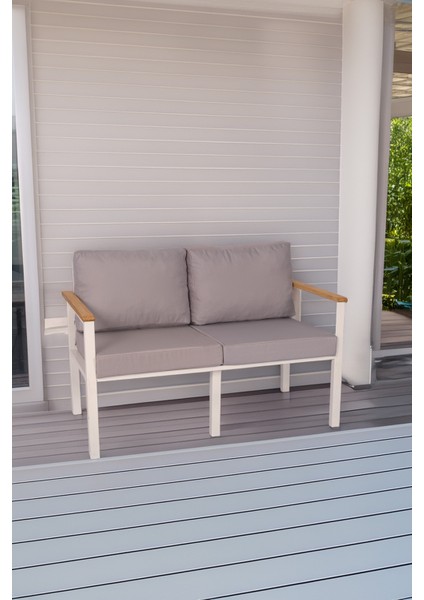 Balkon Mobilyası, Bahçe Takımı, 1 Ikili Koltuk, Kafe Koltuğu, Bekleme Alanı Koltuğu