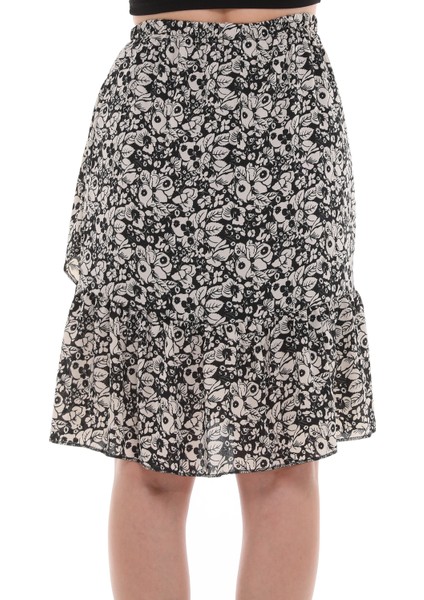 Çiçek Desenli Anvelop Etek indirimleri