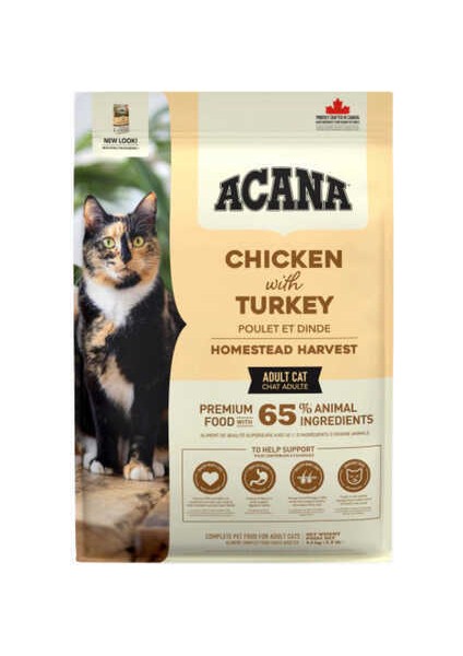 Homestead Harvest Tavuk ve Hindi Etli Yetişkin Kedi Maması 4,5kg