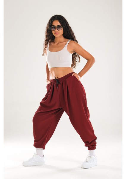 Fitilli Bordo Pileli Jogger Pantolon
