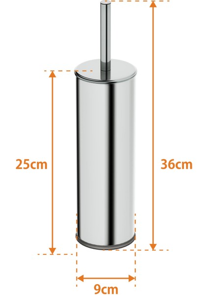 Basic Klozet ve Tuvalet Fırçası, Parlak Krom Paslanmaz fırsatları