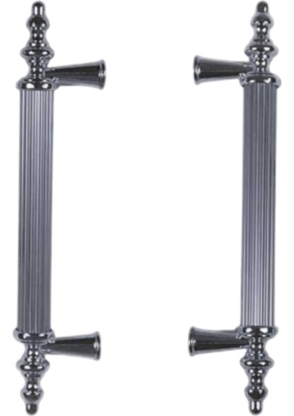 Kulp Silindir Çizgili Zamak Kulp Model 14 cm (2 Adet)