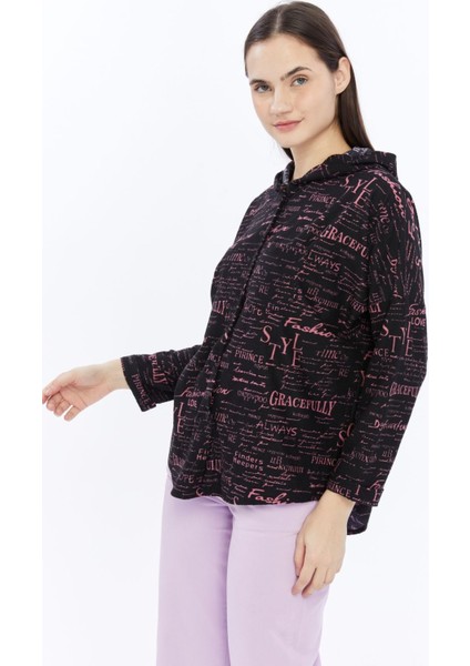 Süet Kadife Kapüşonlu Oversize Gömlek-Pera fiyatları