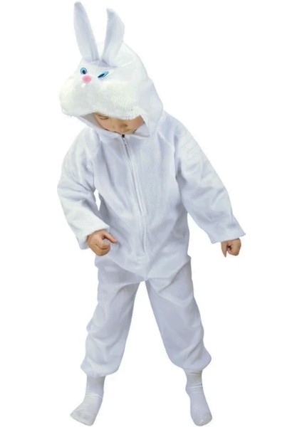 Çocuk Tavşan Kostümü Beyaz Renk 2-3 Yaş 80 cm fiyatları