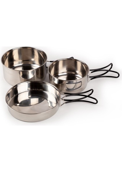 Evercamp 2-3 Kişilik Çelik Tencere Seti