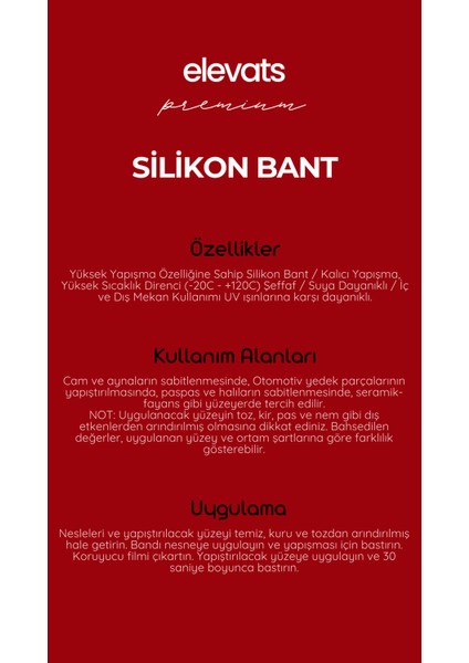 Premium Silikon Bant 2 Metre x 18MM – Suya Dayanıklı, Isı ve Darbelere Karşı Dayanıklı, Çok Amaçlı Onarım Bandı fiyatları