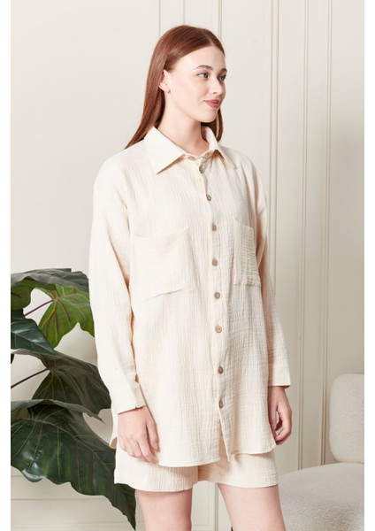 %100 Pamuk Kumaş Kadın Gömlek fiyatları