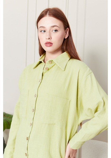 %100 Pamuk Kumaş Kadın Gömlek modelleri