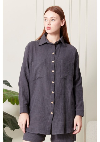 %100 Pamuk Kumaş Kadın Gömlek modelleri