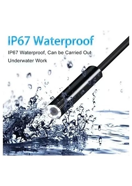 Vtn-02 Endoskop Yılan Video Kamera LED Li 2 Metre 7 mm Sert Kablo Su Geçirmez modelleri