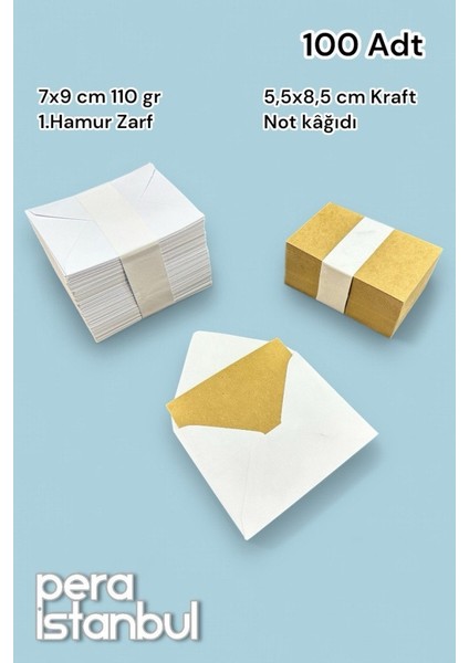 100 Adet Mini Zarf 70MMX90MM Beyaz Zarf Hediye Doğum Günü Dilekleri Zarfı Kraft Not Kartlı fiyatları