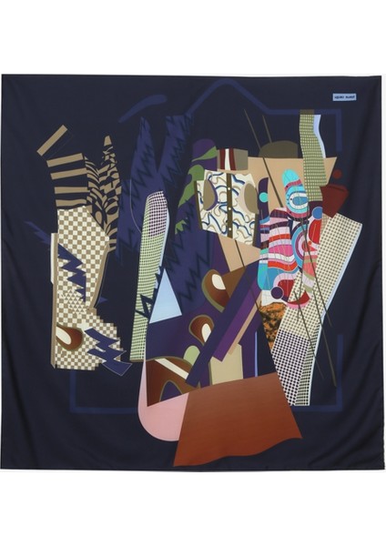 Koyu Lacivert Kadın Eşarp 8521799