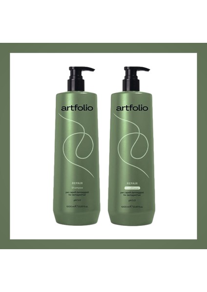 Repaır Hasarlı Saçlar Için Saç Şampuanı 1l Saç Kremi 1lseti